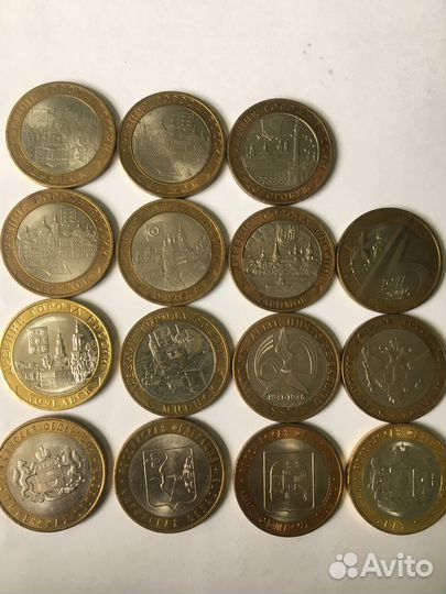 Юбилейные монеты 10 биметалл