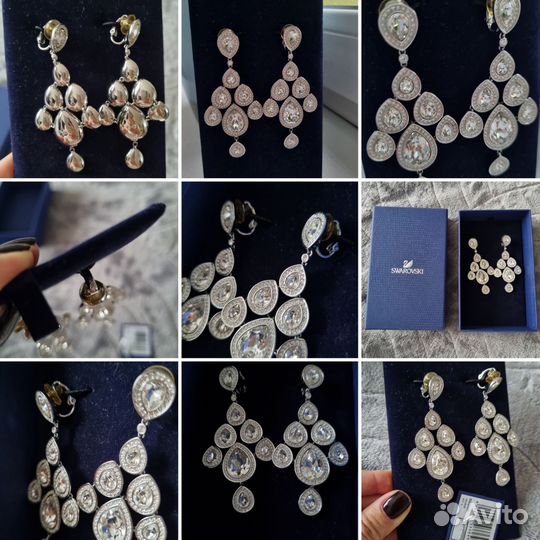 Клипсы сваровски