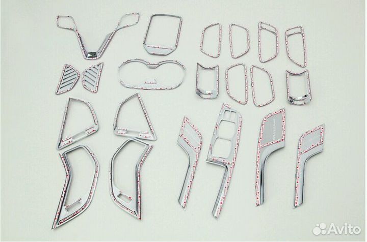 Hyundai santa fe 3 накладки на салон