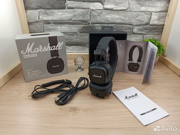 Наушники Marshall major 4 черные premium