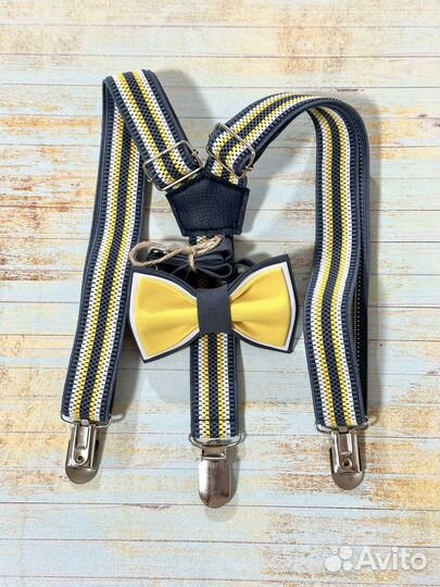 Галстук-бабочка+подтяжки (комплект) для малышей