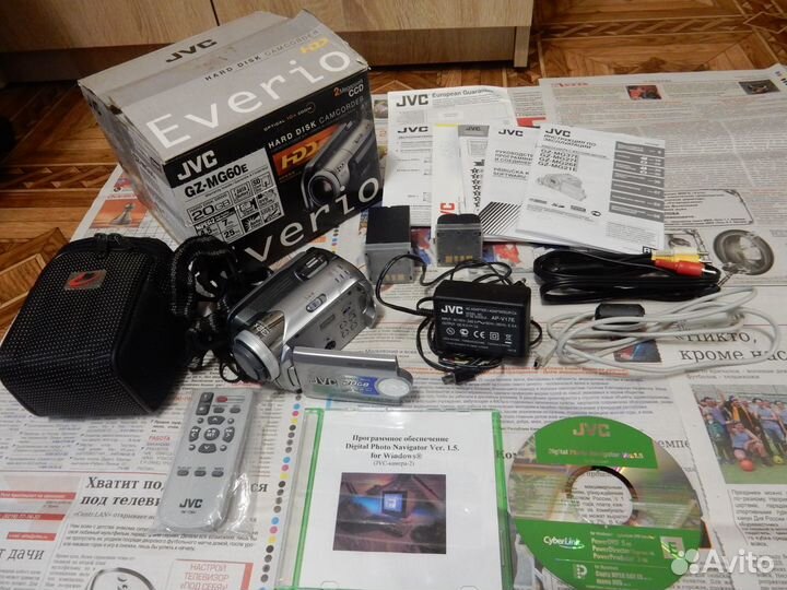 Видеокамера JVS «Everio» 20 GB, б/у