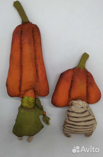 Тыква с подвесом текстильная