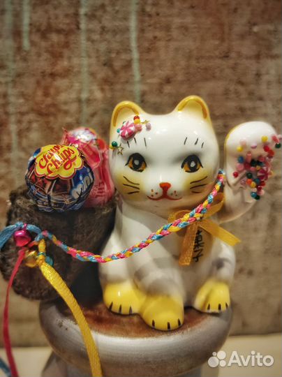 Статуэтка манящий кот Манеки Неко (Maneki Neko)