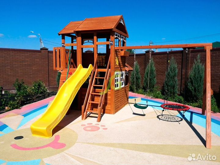 Детские деревянные площадки для дачи