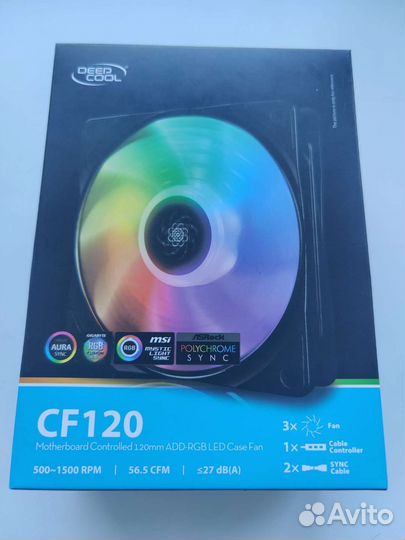 Deepcool CF 120-3 IN 1 500-1500RPM PWM argb