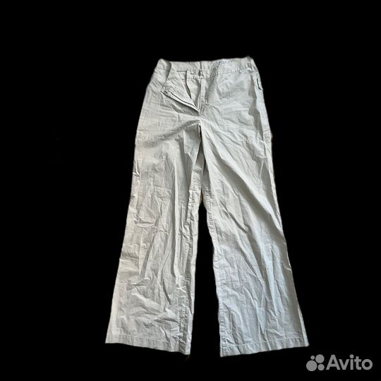 Брюки белые клеш