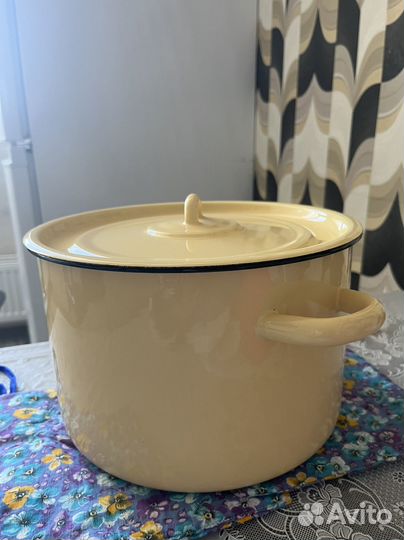 Кастрюля эмалированная 8л