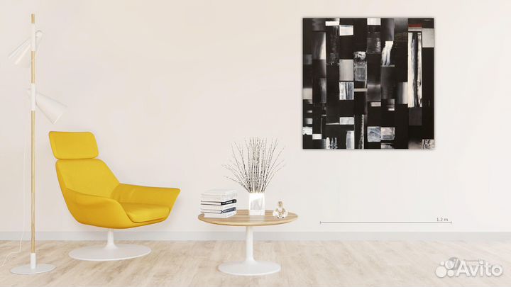 Элегантная абстракция 120x100см