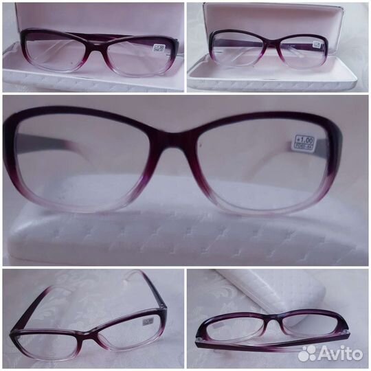 Очки+1, новые, футляр