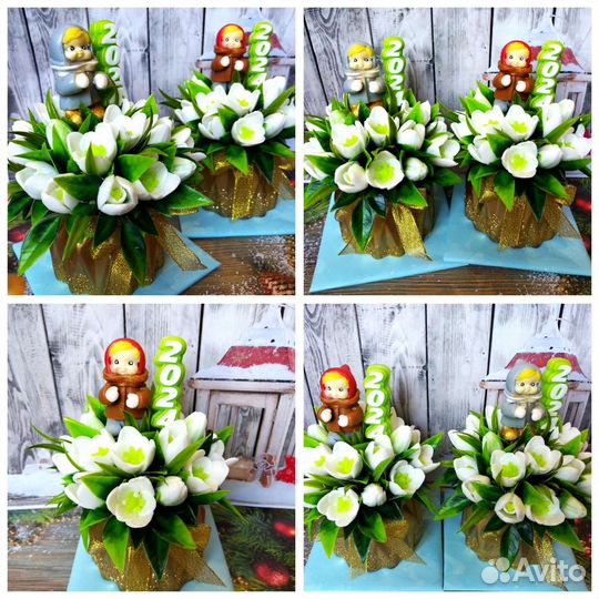 Букет из мыла ручной работы