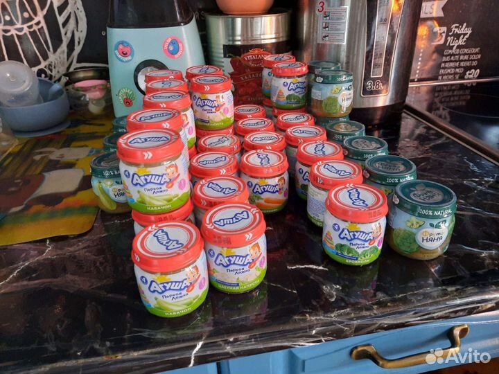 Детское пюре агуша и фрутоняня