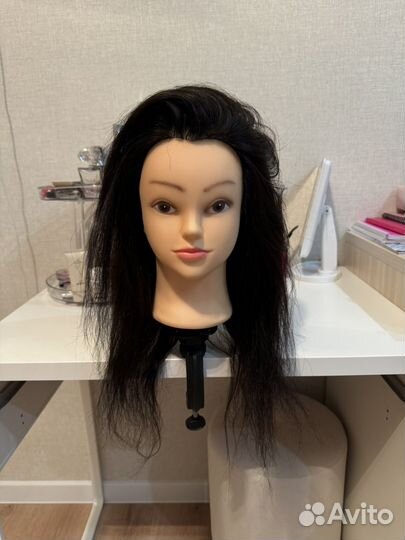 Болванка с натуральными волосами