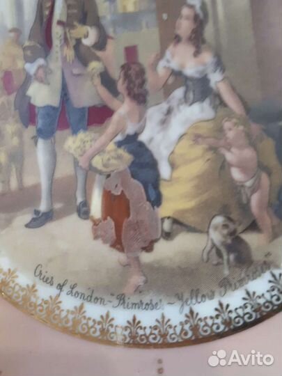 Пара винтажных тарелок, фарфор, Англия