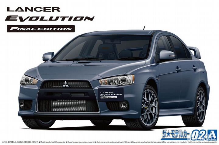 Mitsubishi Lancer X Сборная модель Aoshima 05795