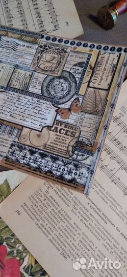 Конверт крафт с декором