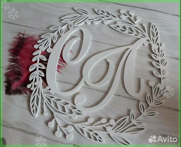 Монограмма на свадьбу (свадебный герб)