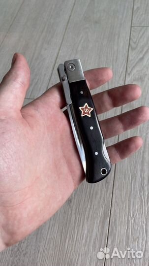 Нож Финка нквд черный складной