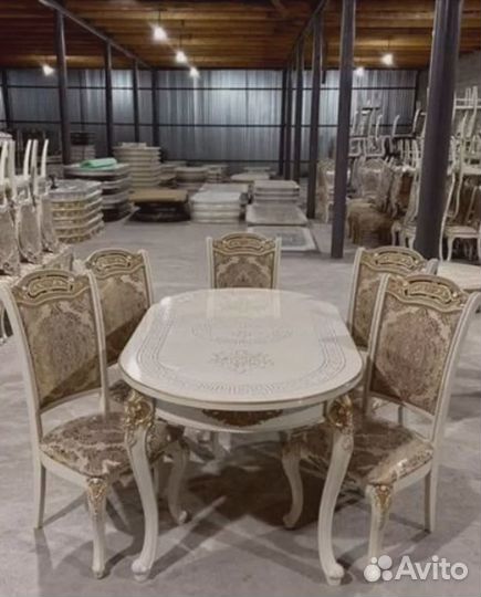Обеденная группа стол и стулья премиум качества