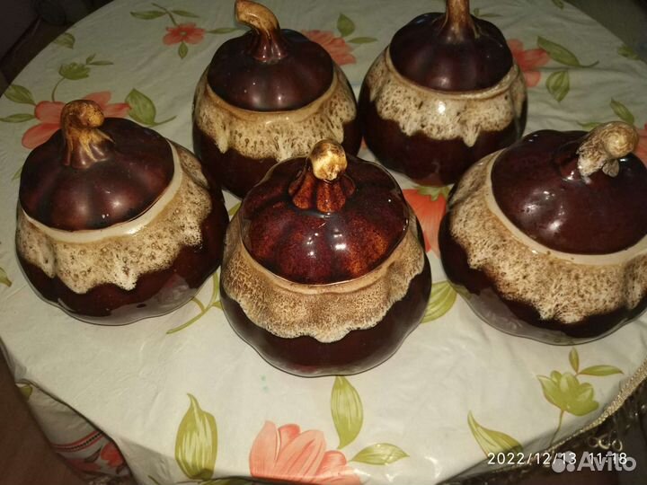 Горшок для запекания СССР белая глина