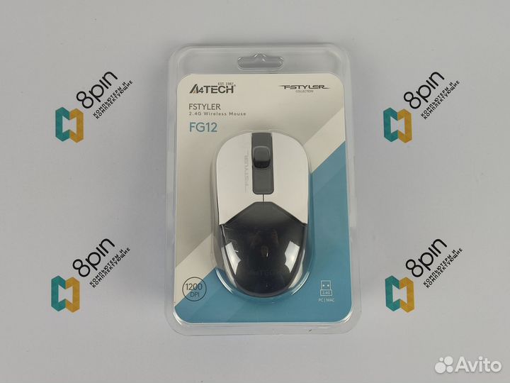 Мышь A4Tech Fstyler FG12 Panda беспроводная