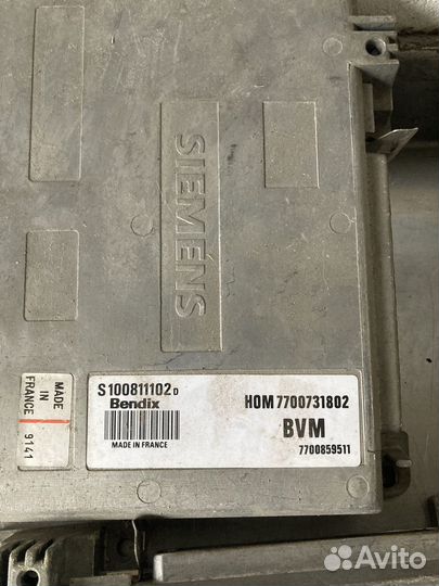 Блок управления двигателем Рено 19