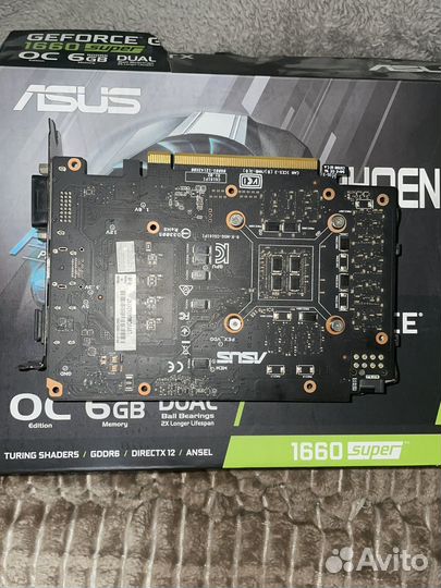 Видеокарта gtx 1660 super 6gb asus