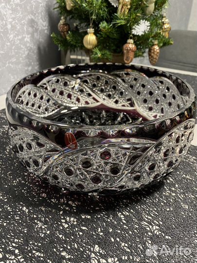 Ваза хрустальная