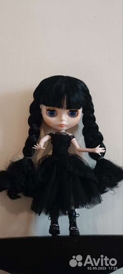 Кукла блайз Уэнсдэй Аддамс blythe Wednesday