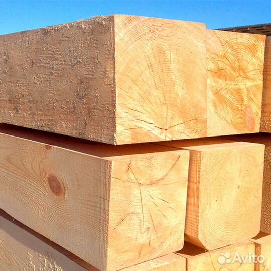 Строганный брус лиственница 190х190мм, гост