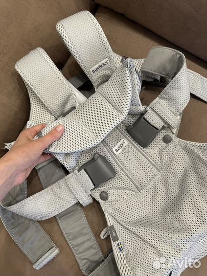 Эргорюкзак babybjorn one air mesh silver