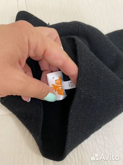 Демисезонная шапка на девочку размер 50-52