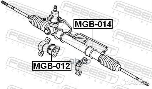 Проставка рулевой рейки MGB-014 Febest