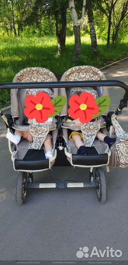 Детская коляска для двойни