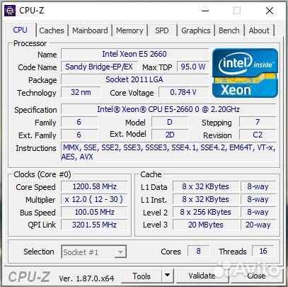 Intel Xeon E5-2660