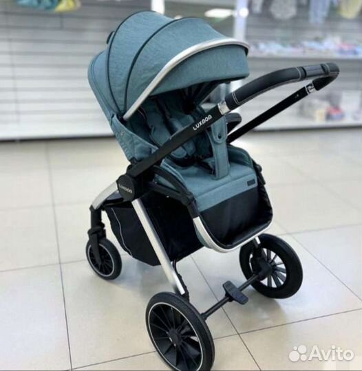 Коляска 2в1 Новая Качество (олива)