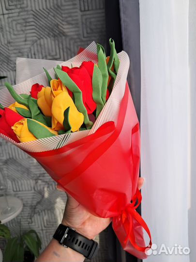 Тюльпаны из фоамирана