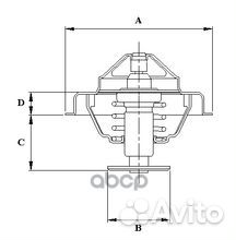 TH7152.92J термостат\ Opel Astra/Corsa/Meriva