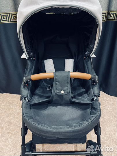 Коляска Riko Basic Bella Life 3в1 цвет Серый