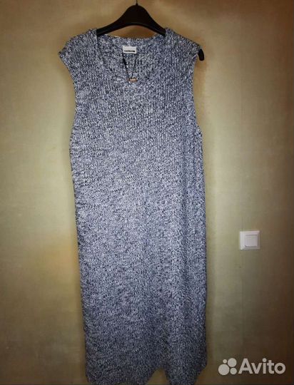 Вязаное платье XL