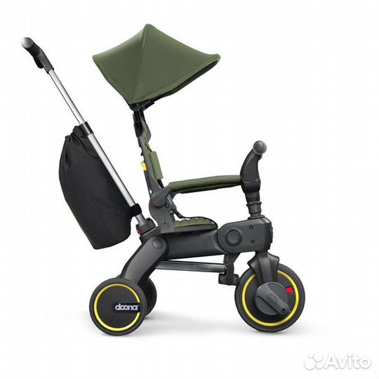 Новый складной велосипед Doona, зеленый