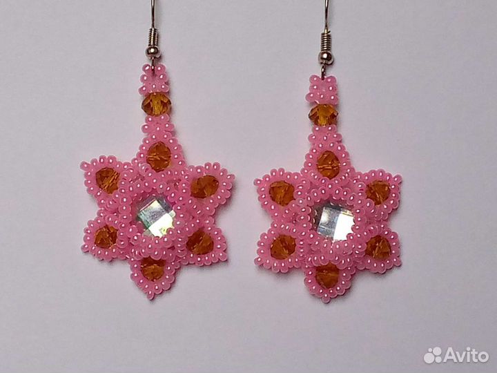 Серьги из бисера