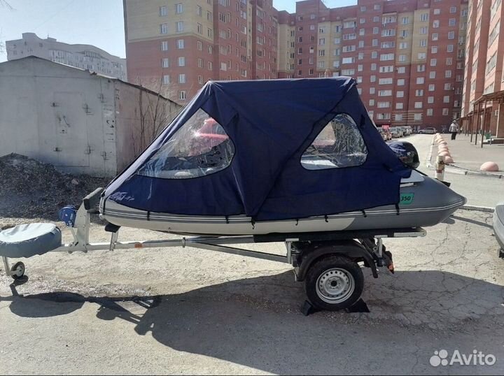 Новый тент трансформер для лодки пвх 3.6-3.8