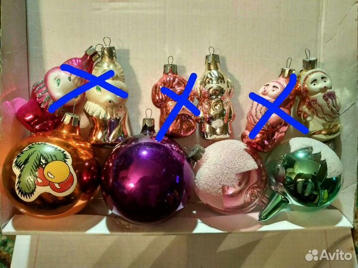 Елочные игрушки советские