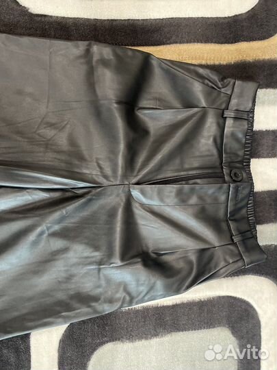 Кожаные брюки женские