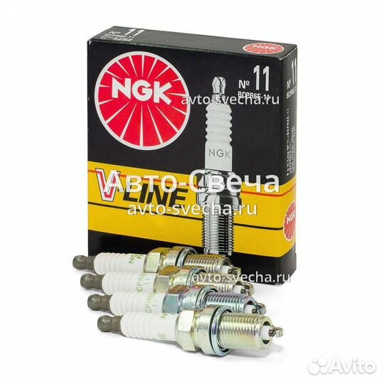 Свечи зажигания NGK 11 б/у 4 шт