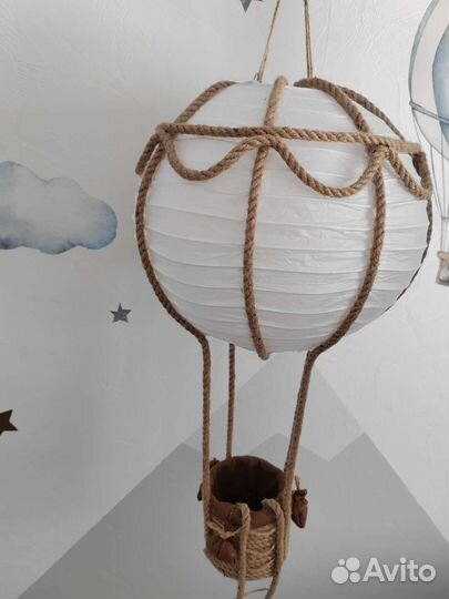 Воздушный шар с корзиной