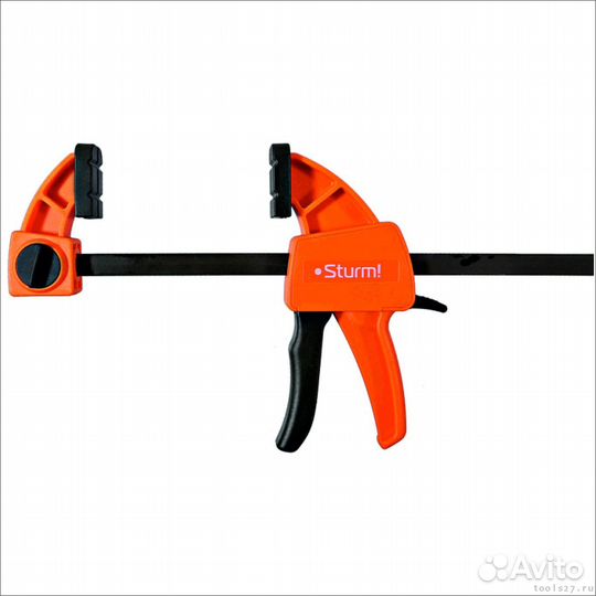 Струбцина быстрозажимная, 300мм, сила сжатия 70-100кгс, Sturm 1078-08-30