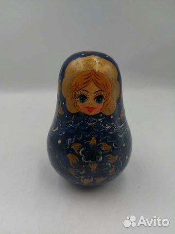 Винтажная Матрешка музыкальная подписная