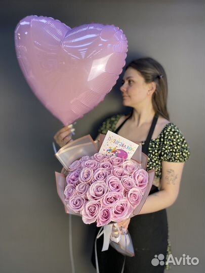 Букет. Роза Кения 40см. Доставка цветов